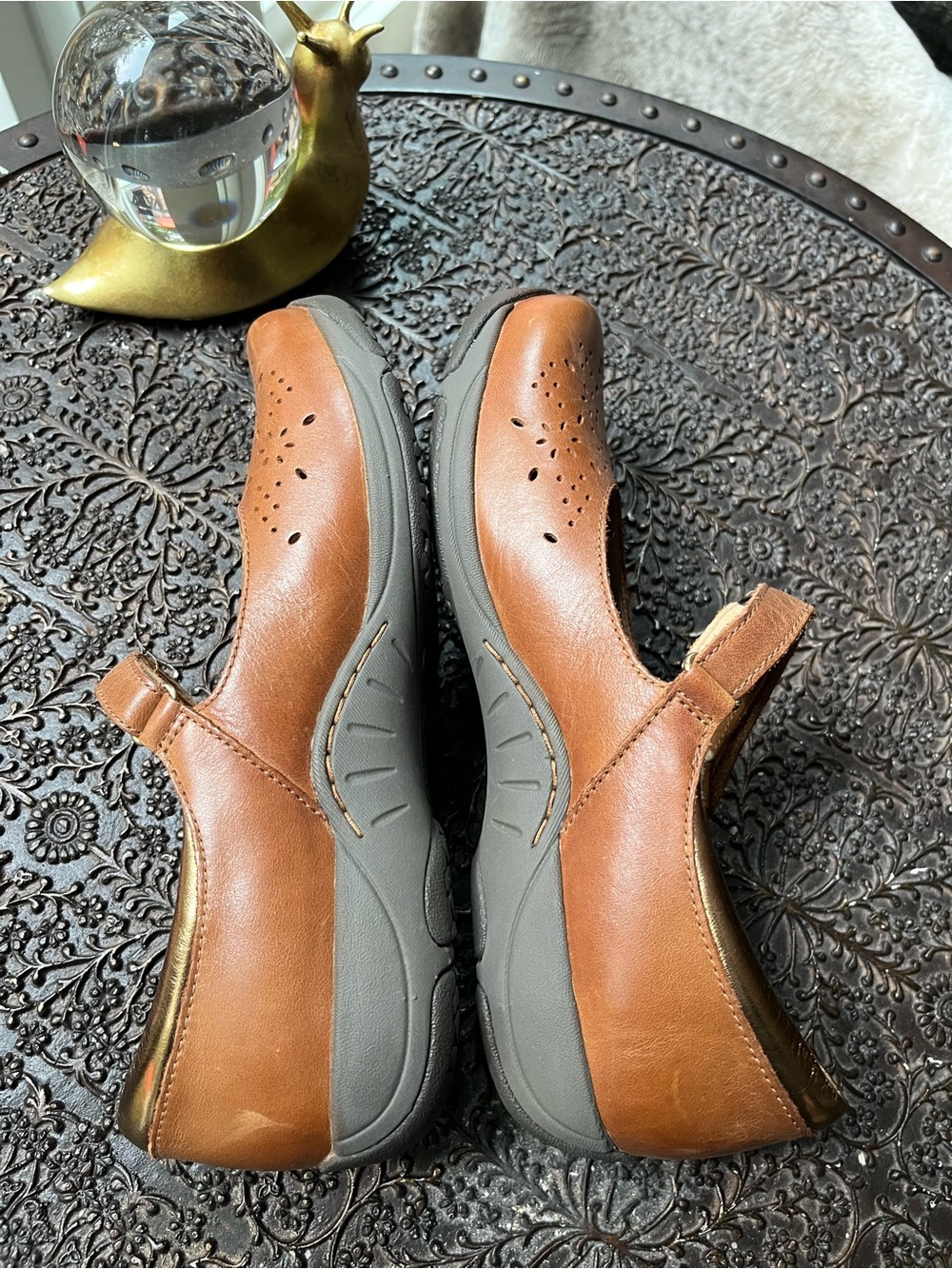 NEW DANSKO STACY MARY JANE SHOES IN TOFFEE LEATHER 39 8.5-9 - Picture 11 of 15